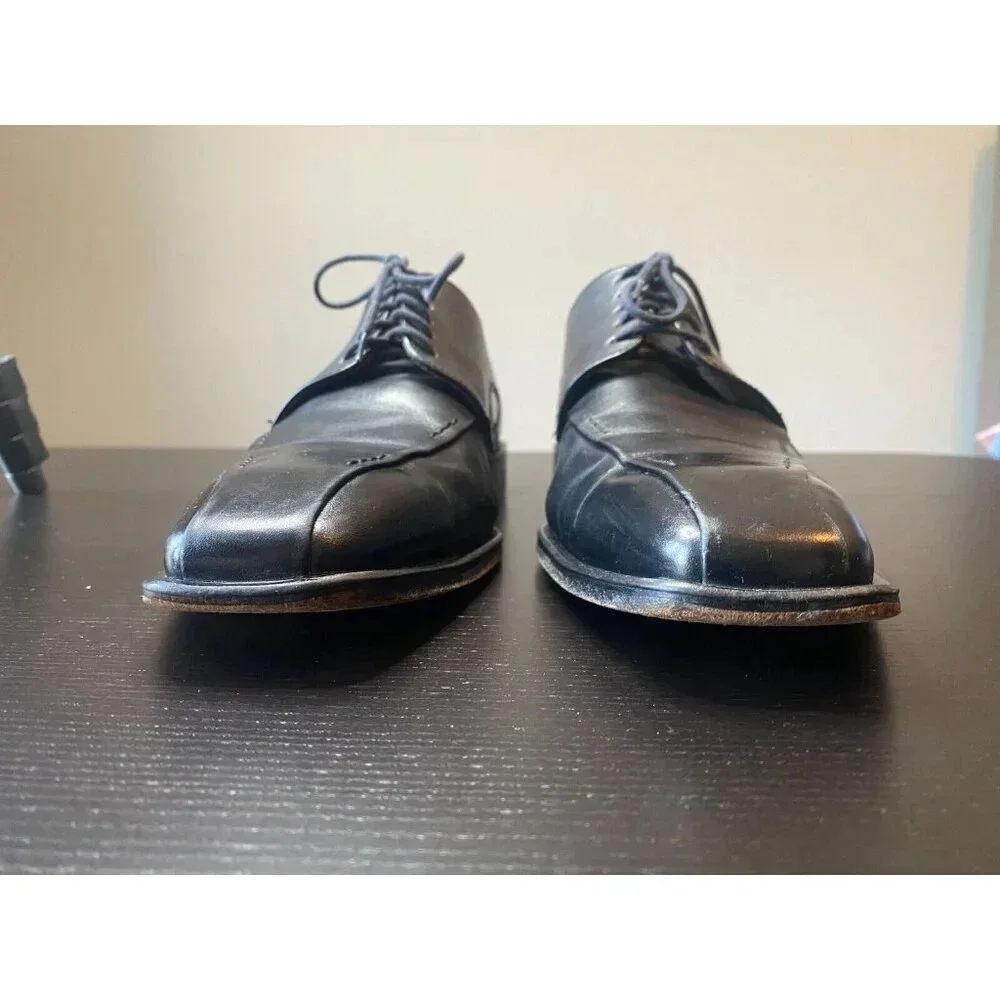 Medan By LLOYD Germany Men's Oxford Leather Black Dress Shoes Size 11.5 Designer